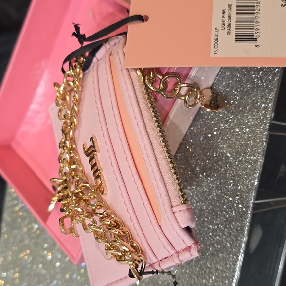 Juicy Couture Charm Card Case- Pink - Picture 5 of 6